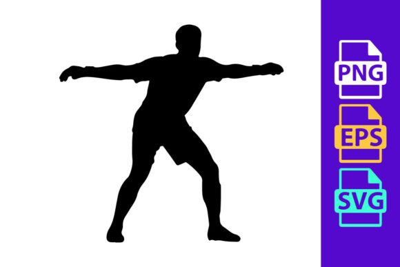 A Person in a Dynamic Yoga or Dance Pose: Font for Fluid Motion