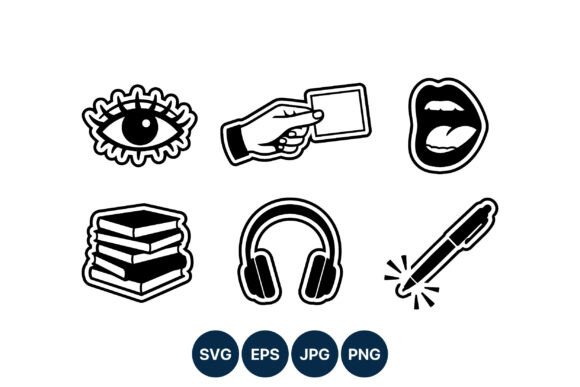 Black Line Art Icons: Visual Tools for Clear Communication
