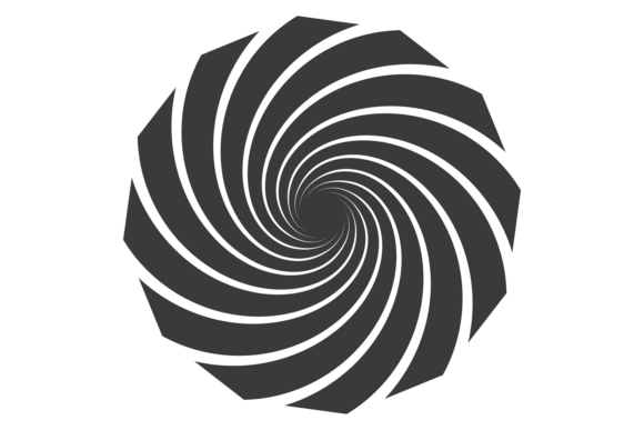 Decoding the Surreal Motion of the Black Geometric Vortex Logo