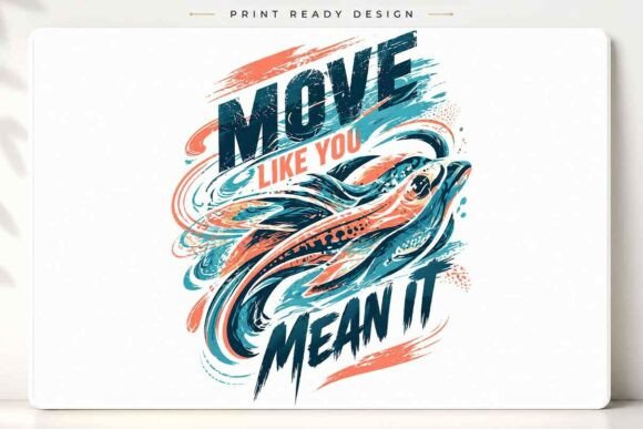 Dolphin Lovers Bold Design PNG: A Dynamic Asset for Modern Projects