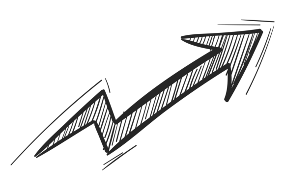 Flash Arrow Doodle: Hand Drawn Fast Moti Font in Action