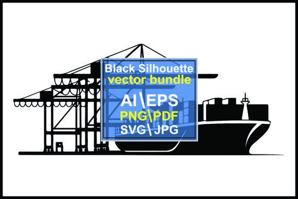 Industrial Elegance: The Power of Cargo Ship Silhouettes