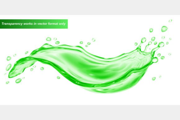 Unleash Energy: The Impact of a Vibrant Green Liquid Splash